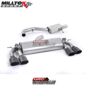 Demi-ligne (CatBack) - Avec silencieux intermédiaire - Homologuée CE VW Golf MK7 R 2.0 TSI EA888.3 300cv - 76.2mm - SSXVW258 - Milltek