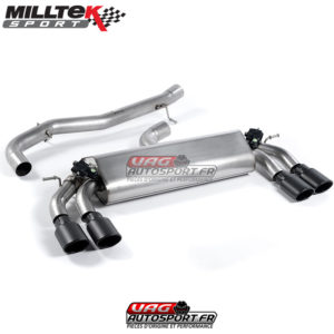 Demi-ligne (CatBack) - Sans silencieux intermédiaire VW Golf MK7 R 2.0 TSI EA888.3 300cv - 76.2mm - SSXVW260 - Milltek