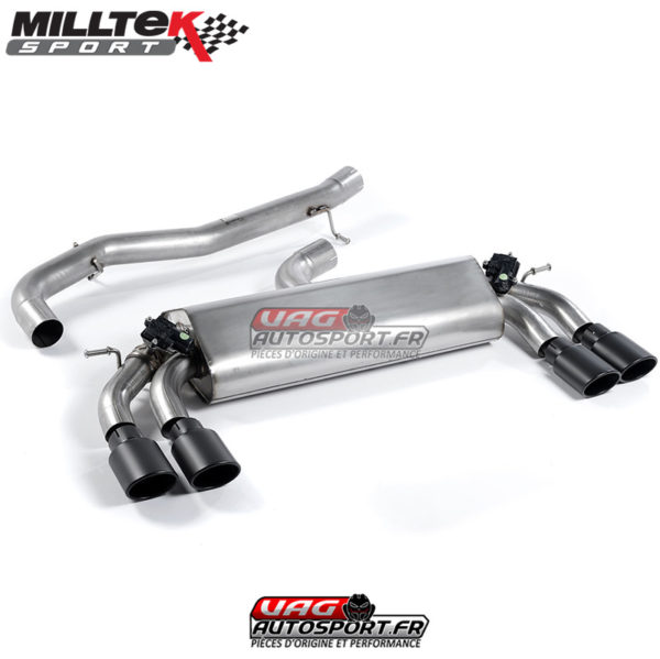 Demi-ligne (CatBack) - Sans silencieux intermédiaire VW Golf MK7 R 2.0 TSI EA888.3 300cv - 76.2mm - SSXVW260 - Milltek