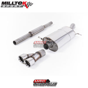 Demi-ligne (CatBack) - Sans silencieux intermédiaire VW Polo GTI 1.8 TSI 192cv (3 et 5 Portes) - SSXVW415 - Milltek