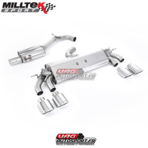 Demi-ligne (Cat-Back) Sorties Ovales - VW Golf MK7.5 R 2.0 TSI 310cv - (Sans FAP) - (2017+) - SSXVW421 - Milltek