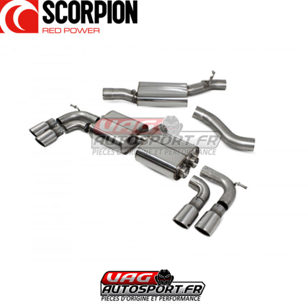 Demi-ligne d'échappement inox VW Golf R MK7.5 Facelift - SVW055 - Scorpion – Image 3