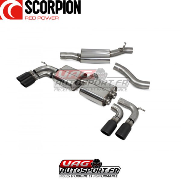 Demi ligne d'échappement inox VW Golf R MK7.5 Facelift - SVW055C - Scorpion – Image 3