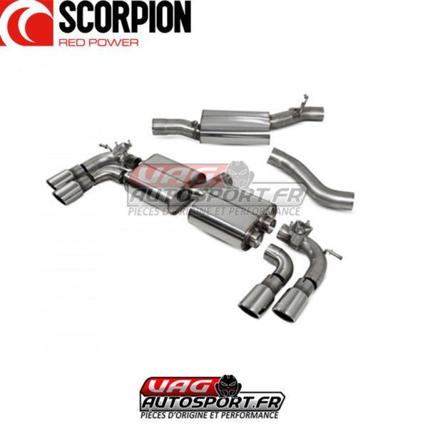 Echappement inox (ligne après cata) - VW Golf 7.5R Facelift - SVW054 - Scorpion – Image 3