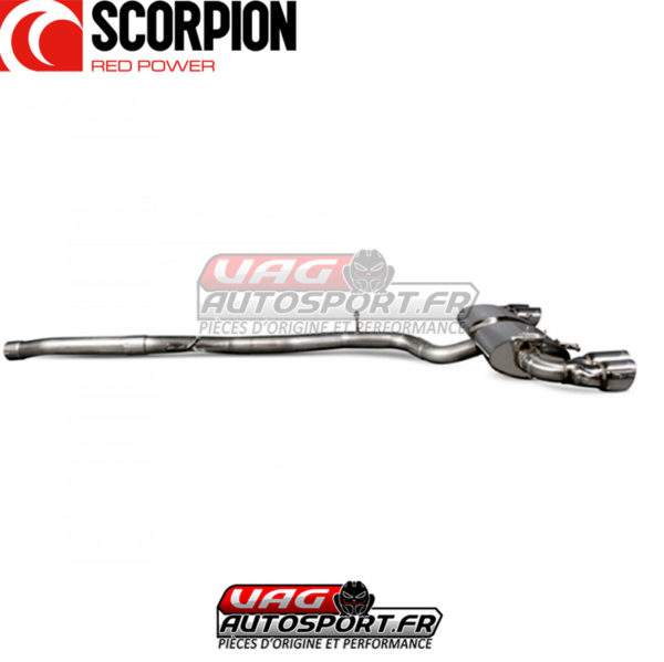 Cat-back avec suppression du silencieux intermédiare et valves actives pour AUDI S1 2.0 TFSi Quattro - SAUS045D - Scorpion – Image 3