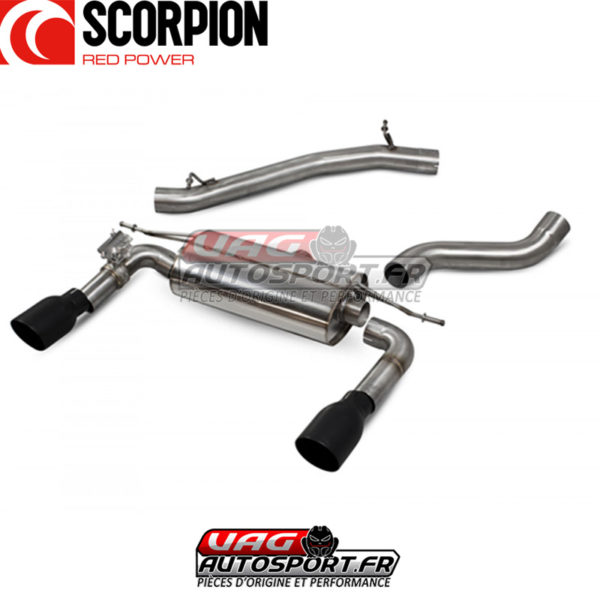 Cat-back sans intermédiaire avec valves TT MK3 2.0 TFSi Quattro - SAUS085C - Scorpion – Image 3