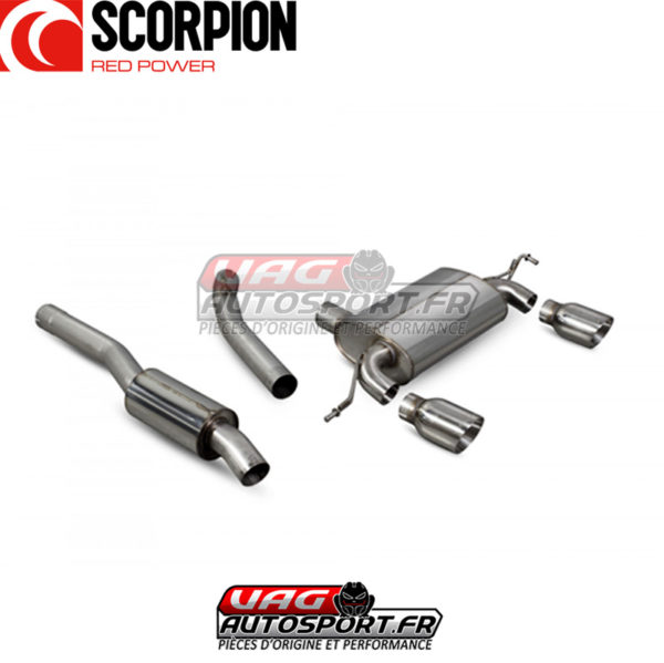Demi-ligne / Cat-back INOX - AUDI TT Mk1 Quattro 180/225cv - SAU040 - Scorpion – Image 3
