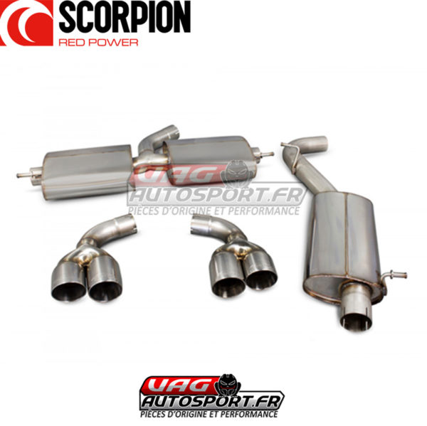 Cat-back avec silencieux intermédiaire pour  Scorpion AUDI TT Mk2 3.2 V6 (8J) - SAU026 – Image 3