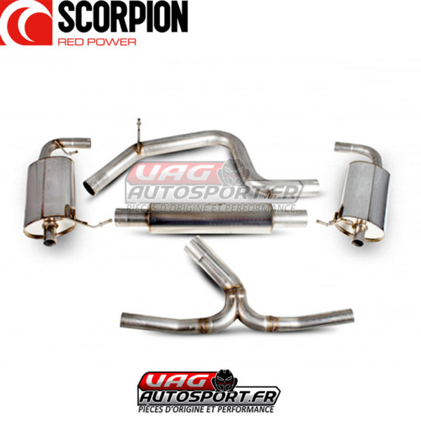 Cat-back avec silencieux intermédiaire Scorpion pour SKODA Octavia 5E vRS 2.0 TSi - SSK003 - Scorpion – Image 3