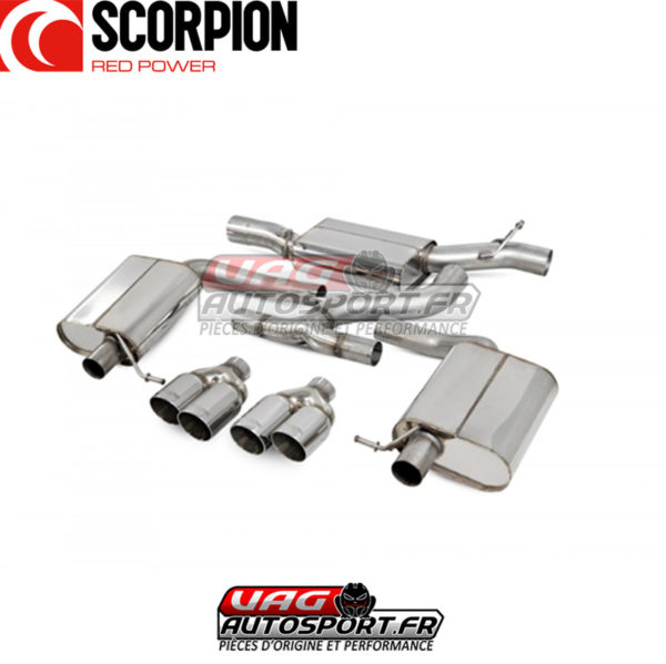 Cat-back avec intermédiaire pour VW Golf 7.5R Estate Facelift - SVW057 - Scorpion – Image 3