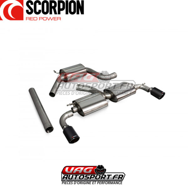 Demi-ligne d'échappement inox pour VW Scirocco R - SVW041CF - Scorpion – Image 3