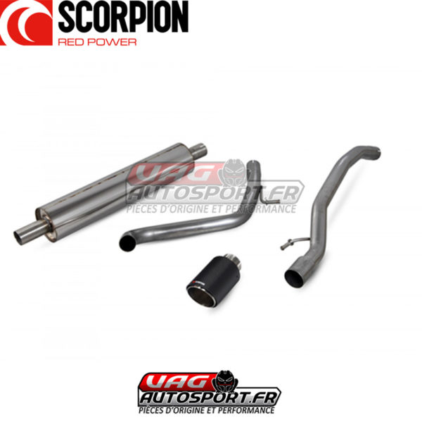 Demi-ligne d'échappement inox pour VW UP! GTi (sans FAP) - SVW059CF - Scorpion – Image 3