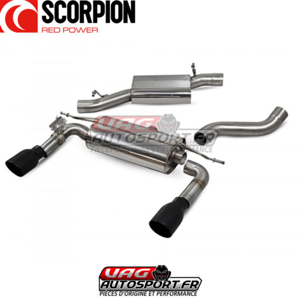 Cat-back avec intermédiaire et avec valves AUDI TT MK3 (8S) 2.0 TSI EA888 GEN3 - Quattro - SAU085C - Scorpion – Image 3