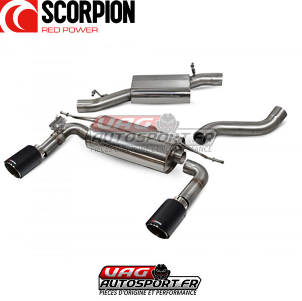 Cat-back avec intermédiaire et avec valves AUDI TT MK3 (8S) 2.0 TSI EA888 GEN3 - Quattro - SAU085CF - Scorpion – Image 3