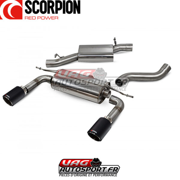 Cat-back avec intermédiaire sans valves AUDI TT MK3 (8S) QUATTRO - 2.0 TSI EA888.3 - SAU086CF - Scorpion – Image 3