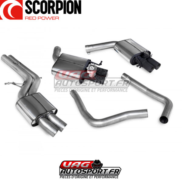 Cat-back Inox avec intermédiaire AUDI RS6 Avant C7 - SAU087 - Scorpion – Image 4