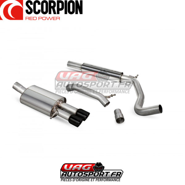 Cat-back avec silencieux intermédiaire pour VW Polo Gti 1.8T 9N3 (150/180cv) - SVW052C - Scorpion – Image 4
