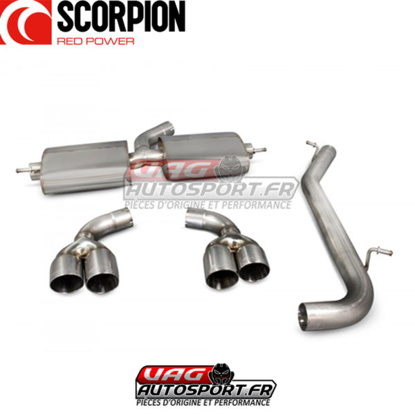 Demi-ligne d'échappement INOX AUDI TT-S Mk2 (8J) 2.0 TFSI EA113 - SAUS026 - Scorpion – Image 3
