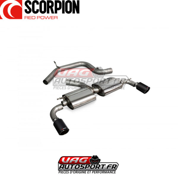 Cat-back Scorpion avec sorties carbone pour VOLKSWAGEN Golf Mk6 Gti 2.0 Tsi - SVWS036CF – Image 3