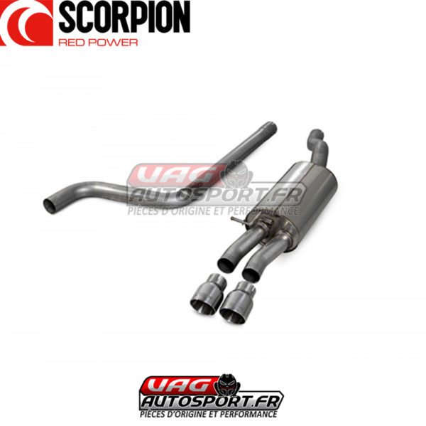 Demi-ligne d'échappement inox pour VW Polo GTi AW 2.0 TSI EA888 GEN3 (FAP Uniquement) - SVWS061 - Scorpion – Image 3