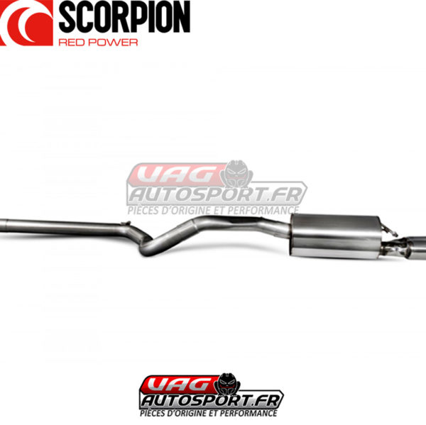 Cat-back sans silencieux intermédiaire avec sorties polies pour VW Polo Gti 1.8 TSI 6C 192cv - SVWS051 - Scorpion – Image 3