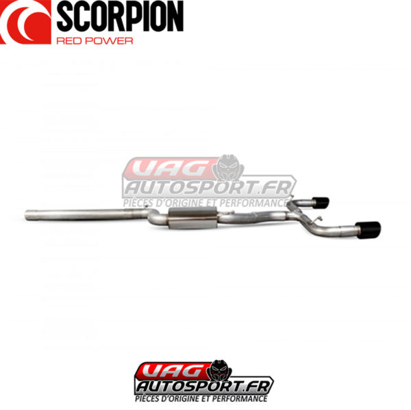 Cat-back sans silencieux intermédiaire Scorpion pour SEAT Leon Cupra - 2.0 TSI EA888 GEN3 280/290/300cv - SSTS011C – Image 3