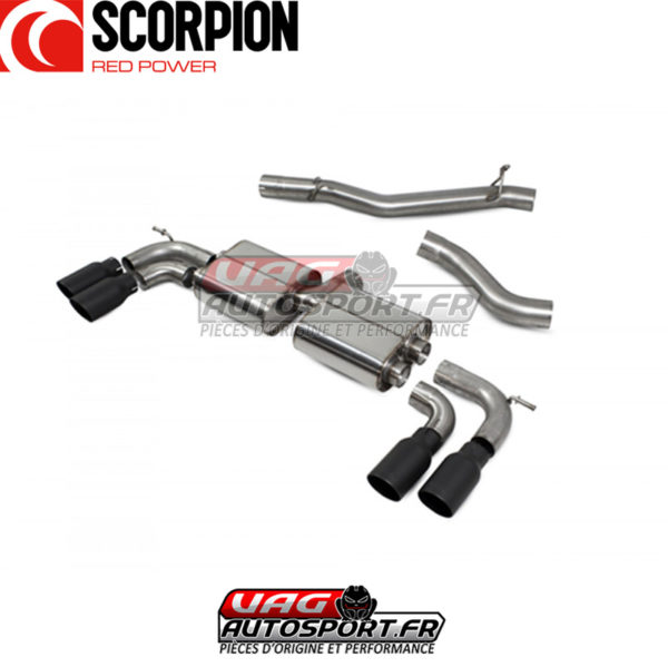 Catback d'échappement inox (ligne après cata)- VW GOLF 7.5R - SVWS055DC - Scorpion – Image 3