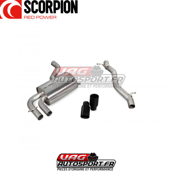 Cat-back sans silencieux intermédiaire pour AUDI S3 8P - 2.0 TFSI - SAUS074C - Scorpion – Image 4