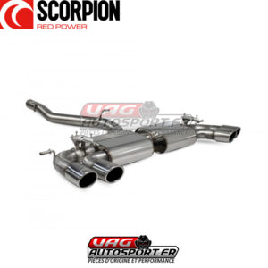 Ligne d'échappement après catalyseur avec tube de suppression de l'intermédiaire VW GOLF 7.5R Facelift - SVWS054 - Scorpion