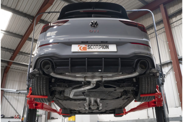 Demi-ligne / Cat-back apres FAP sans intermédiaire Predator - VW Golf 8 GTI Clubsport - SVWS070CF - Scorpion – Image 5