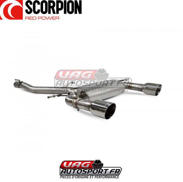 Cat-back sans intermédiaire avec valves AUDI TT MK3 (8S) 2.0 TFSi Quattro - SAUS085 - Scorpion – Image 2