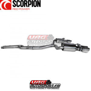 Demi-ligne d'échappement inox pour Audi S4 B9 Quattro 3.0T V6 Avant - SAUS088CF - Scorpion