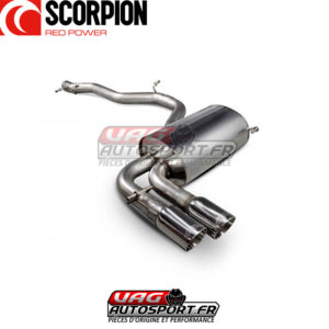 Cat-back d'échappement inox (sans silencieux intermédiaire) pour AUDI S3 8P 2.0 TFSI QUATTRO - SAUS074 - Scorpion