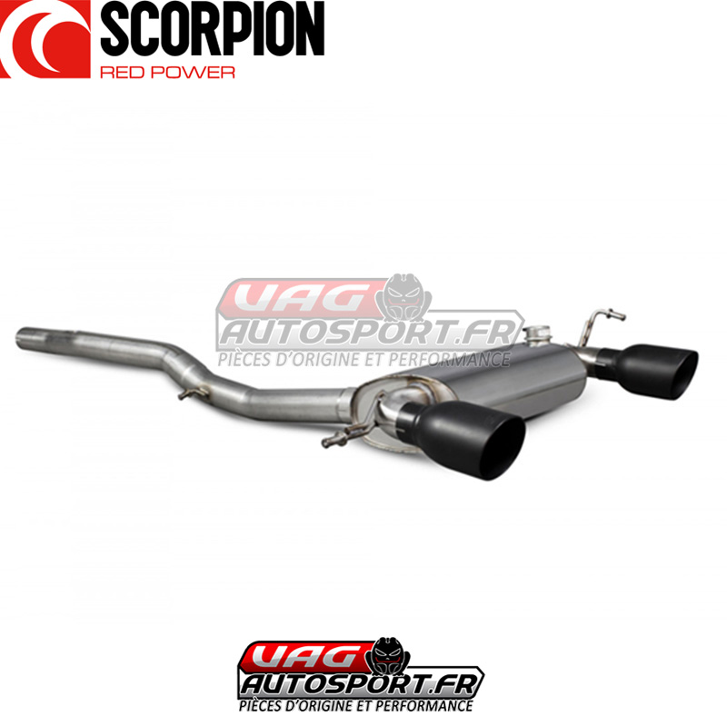 Demi-ligne / Cat-back d’échappement inox Audi TT Mk1 Quattro 3.2 VR6 – SAUS042C – Scorpion