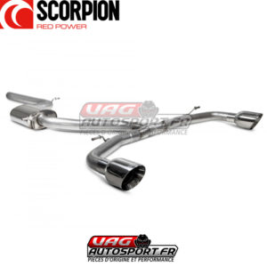 Demi-ligne d'échappement en inox VW Golf 8 GTI - SVWS064D - Scorpion