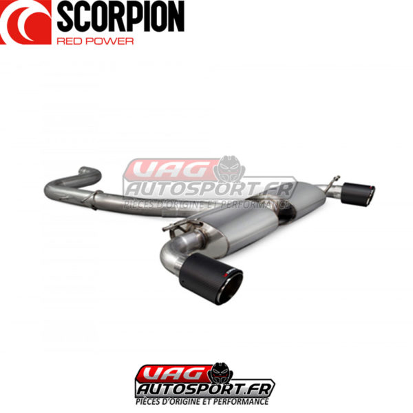 Cat-back Scorpion avec sorties carbone pour VOLKSWAGEN Golf Mk6 Gti 2.0 Tsi - SVWS036CF