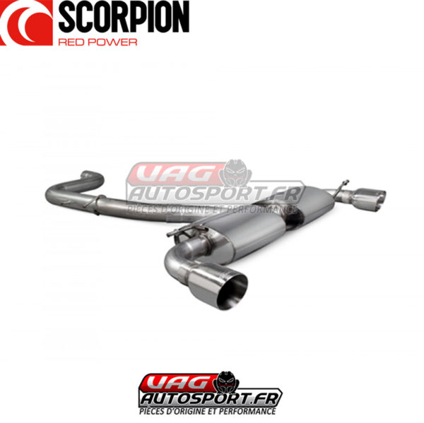 Cat-back Scorpion sans silencieux intermédiaire pour VOLKSWAGEN Golf 6 Gti 2.0 Tsi 211cv - SVWS036