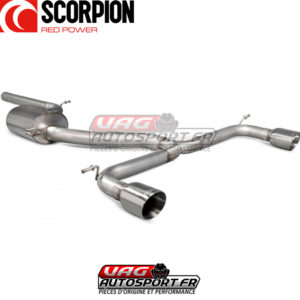Catback sans silencieux intermédiaire Golf MK7.5 GTi TCR avec FAP - SVWS060 - Scorpion