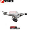 Demi-ligne avec sorties carbone pour VW Scirocco R - 2.0 TFSI EA113 265cv - SVWS041CF - Scorpion