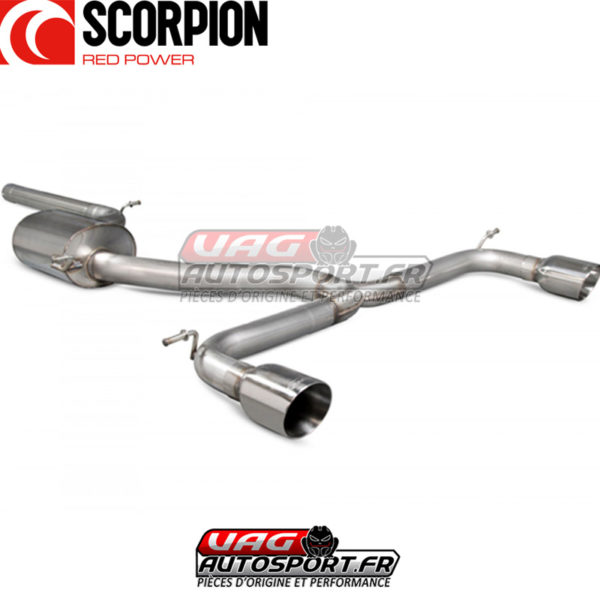 Cat-back inox sans intermédiaire Golf MK7.5 GTi - SVWS056 - Scorpion – Image 2