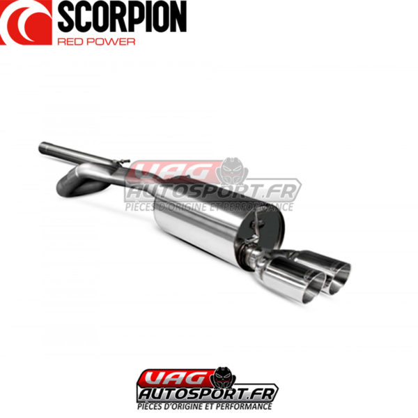 Cat-back sans silencieux intermédiaire avec sorties polies pour VW Polo Gti 1.8 TSI 6C 192cv - SVWS051 - Scorpion – Image 2