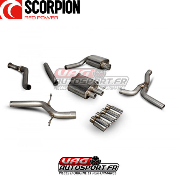 Demi-ligne / Cat-back AUDI A5 B8 2.0 TFSI - SAUS073 - Scorpion – Image 4
