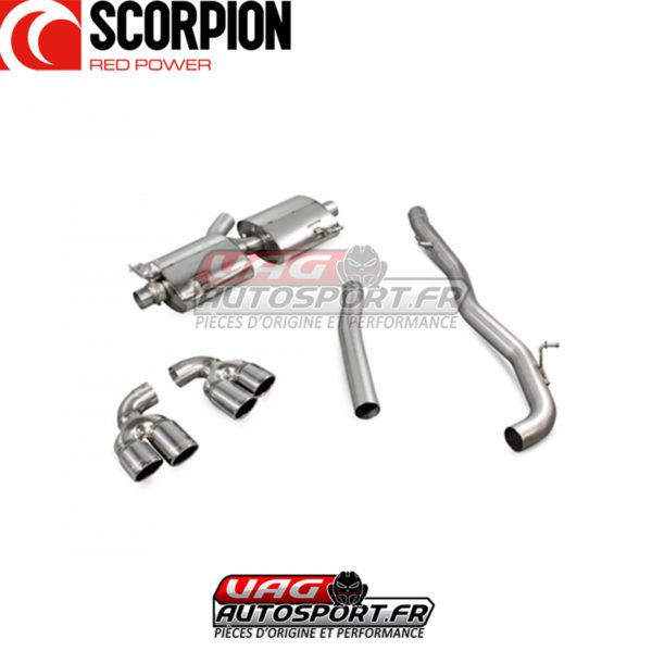 Demi-ligne / Cat-back AUDI S1 2.0 TFSi Quattro - SAUS045 - Scorpion – Image 4