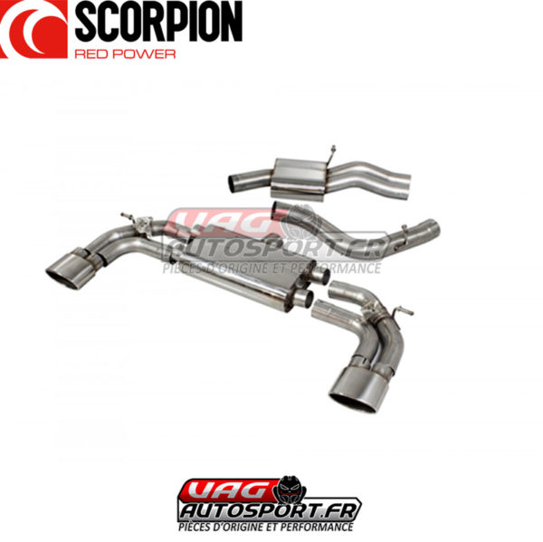 Demi-ligne d'échappement / Cat-back (ligne après cata) inox Audi RS3 Saloon 8V MQB 2.5 TFSI- SAU083 - Scorpion – Image 4