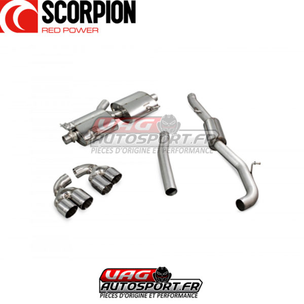 Demi-ligne / Cat-back Scorpion en Inox pour AUDI S1 2.0 TFSi Quattro - SAU045D - Scorpion – Image 4