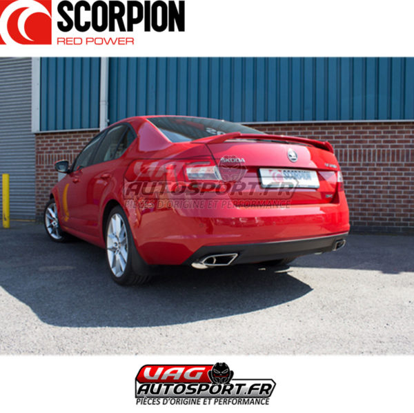 Cat-back avec silencieux intermédiaire Scorpion pour SKODA Octavia 5E vRS 2.0 TSi - SSK003 - Scorpion – Image 5