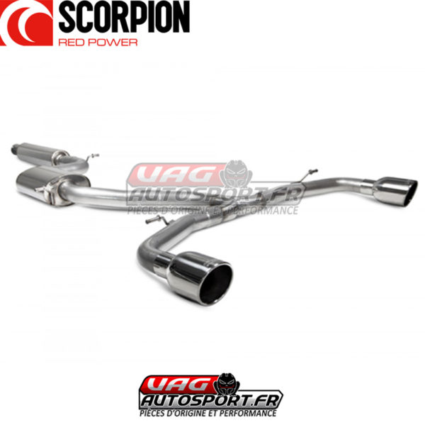 Demi-ligne d'échappement inox pour VW Golf GTI MK8 - SVW064 - Scorpion