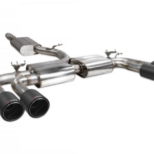 Demi-ligne / cat-back apres FAP avec silencieux et valves - Audi S3 8V2 2.0 TSI EA888 GEN3 FAP (2019 2020) - SAU096CF - Scorpion