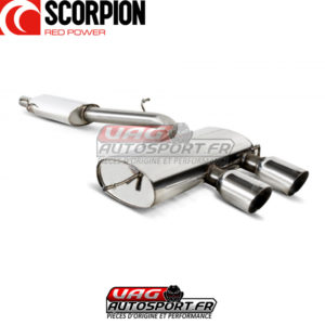 Demi-ligne d'échappement avec silencieux intermédiaire (CATBACK) Scorpion VW Golf 5 R32 3.2 VR6 250cv- SVW039 - Scorpion