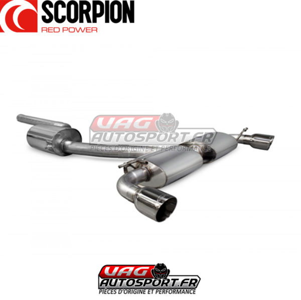 Demi-ligne / Cat-back VOLKSWAGEN Scirocco R - 2.0 TSI EA113 - SVW041 - Scorpion